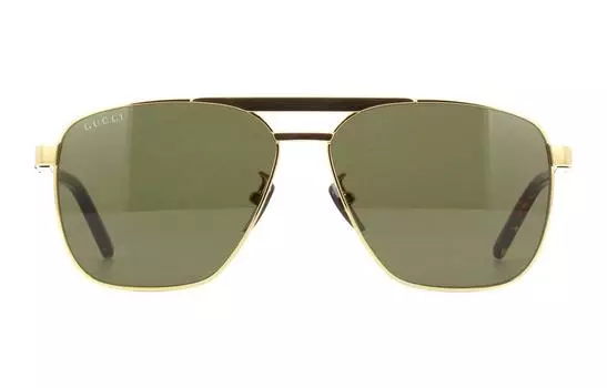 Очки солнцезащитные мужские Gucci, зеленый