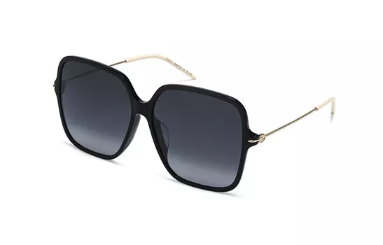 Очки солнцезащитные женские Gucci, черный / темно - серый