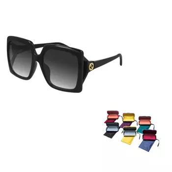 Очки солнцезащитные женские Gucci крупные, черный