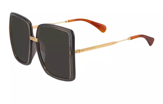 Очки солнцезащитные женские Gucci крупные, золотой