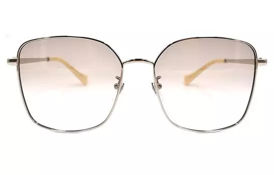 Очки солнцезащитные женские Gucci, серый / бежевый