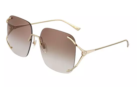Очки солнцезащитные женские Gucci, светло - коричневый