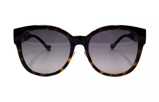 Очки солнцезащитные женские Gucci, темно - синий / коричневый
