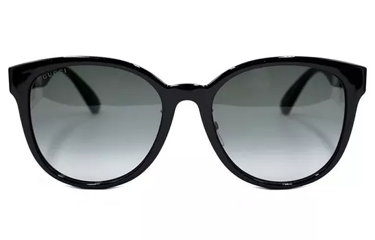 Очки солнцезащитные женские Gucci Wayfarer, черный / серый