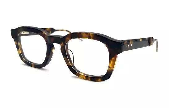 Очки Thom E Eyewear в квадратной оправе из черепахового панциря THOM BROWNE