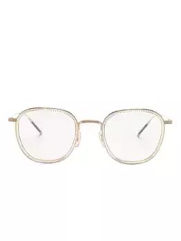 Очки TK-9 в круглой оправе Oliver Peoples, золотой