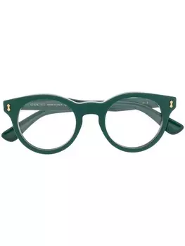 Очки трапециевидной формы Gucci Eyewear, зеленый