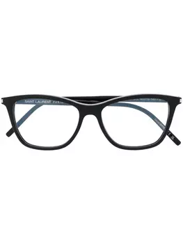 Очки трапециевидной формы Saint Laurent Eyewear, черный