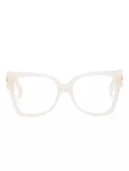 Очки в большой оправе Off-White Eyewear, нейтральный