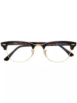 Очки в D-образной оправе Ray-Ban, коричневый