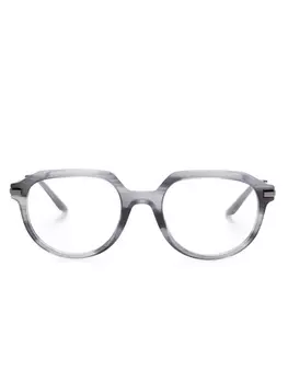 Очки в геометрической оправе Dolce & Gabbana Eyewear, серый