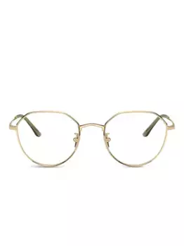 Очки в геометрической оправе GIORGIO ARMANI, золотой