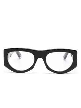 Очки в геометрической оправе Gucci Eyewear, черный