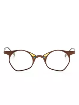 Очки в геометрической оправе Rigards, коричневый