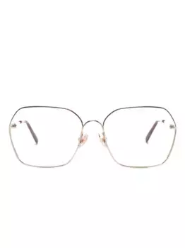 Очки в геометричной оправе Chlo Eyewear, золотой