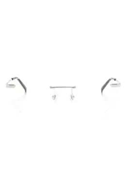 Очки в геометричной оправе Dunhill, черный