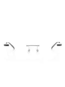 Очки в геометричной оправе Dunhill, серебяный