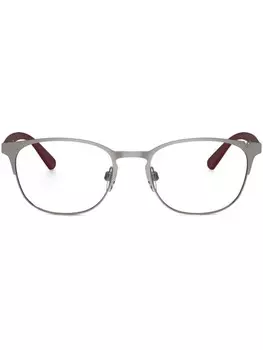 Очки в геометричной оправе Emporio Armani, серый