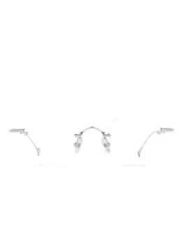 Очки в геометричной оправе Eyepetizer, серебяный