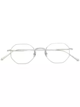 Очки в геометричной оправе Matsuda, серебяный