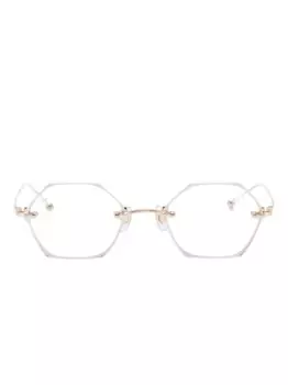 Очки в геометричной оправе Megane and Me, золотой