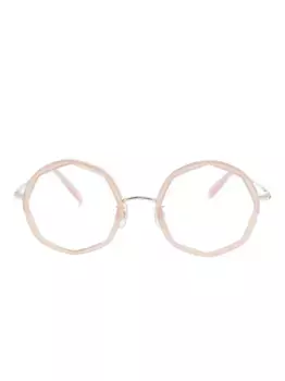 Очки в геометричной оправе Megane and Me, розовый