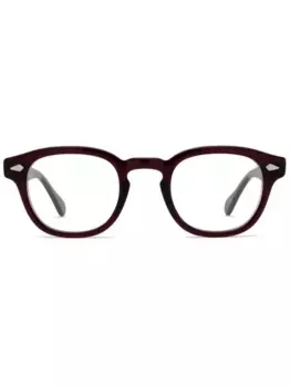 Очки в геометричной оправе Moscot, черный