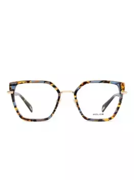 Очки в геометричной оправе Police, коричневый