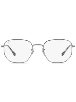Очки в геометричной оправе Ray-Ban, серебяный