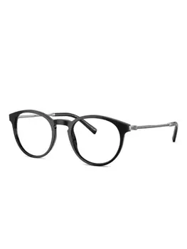 Очки в круглой оправе Bvlgari, черный