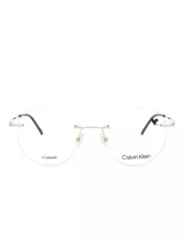 Очки в круглой оправе Calvin Klein, черный