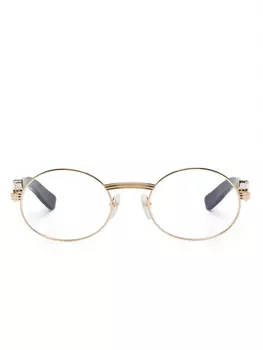 Очки в круглой оправе Cartier Eyewear, золотой