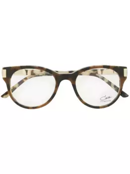 Очки в круглой оправе Cazal, коричневый