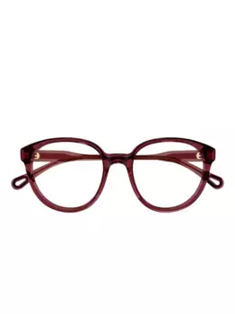 Очки в круглой оправе Chlo Eyewear, красный