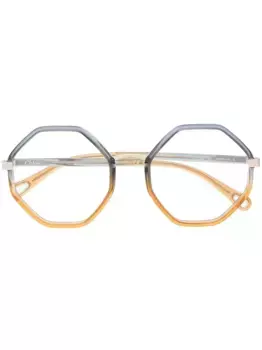 Очки в круглой оправе Chlo Eyewear, желтый
