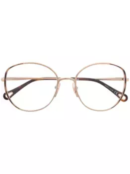 Очки в круглой оправе Chlo Eyewear, золотой