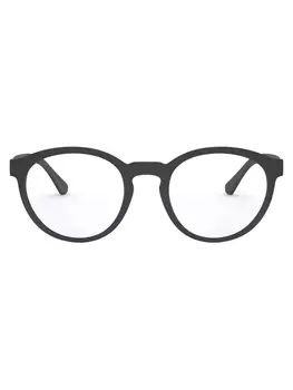 Очки в круглой оправе Emporio Armani, черный