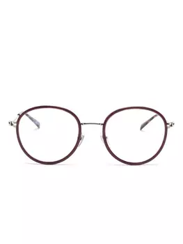 Очки в круглой оправе Gucci Eyewear, коричневый