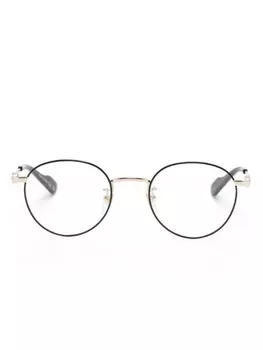 Очки в круглой оправе Gucci Eyewear, золотой