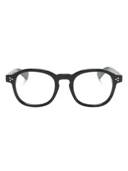 Очки в круглой оправе Lesca, черный