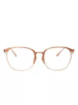 Очки в круглой оправе Linda Farrow, золотой