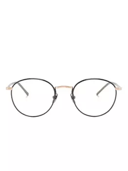 Очки в круглой оправе Lunor, коричневый