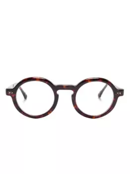 Очки в круглой оправе Matsuda, коричневый