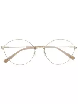 Очки в круглой оправе Max Mara Eyewear, золотой