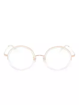 Очки в круглой оправе Megane and Me, золотой