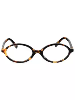 Очки в круглой оправе Miu Miu Eyewear, коричневый