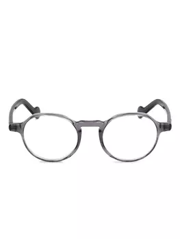 Очки в круглой оправе Moncler Eyewear, серый