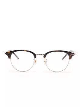 Очки в круглой оправе Montblanc, коричневый