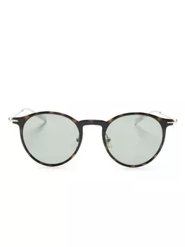 Очки в круглой оправе Montblanc, серебристый