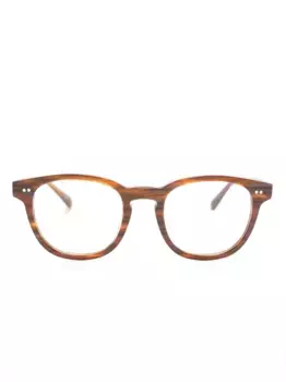 Очки в круглой оправе Oliver Peoples, коричневый
